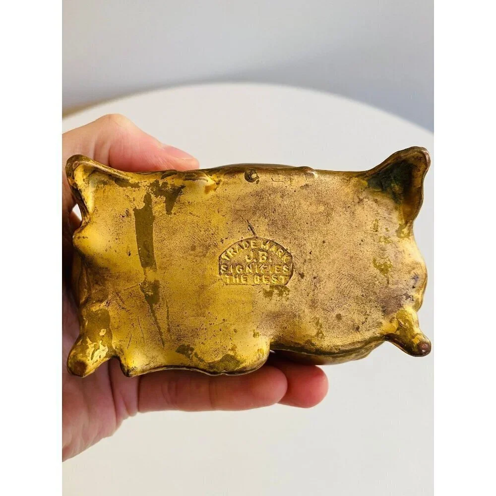 Vintage JB Jennings Brothers Jewelry Box, Jewelry Case, Trinket Holder, Jewelry